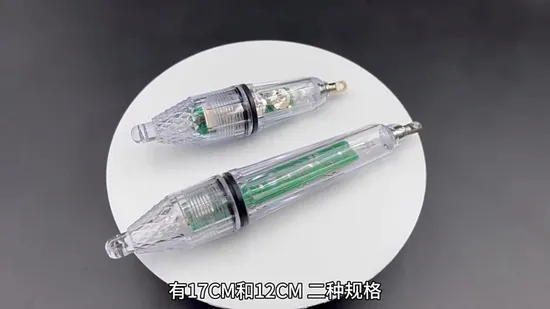 17cm Transparent Underwater Fishing Gear LED Fish Attractor Fishing Lamp 