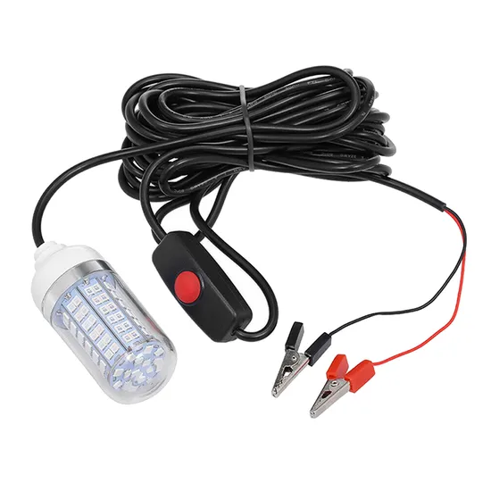 12V LED Fishing Light 108PCS 2835 Waterproof IP68 Lures Fish Finder Lamp Attracts 