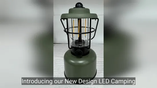 New Design USB Charging LED Camping Lamp with High Brightness / Rechargeable Retro