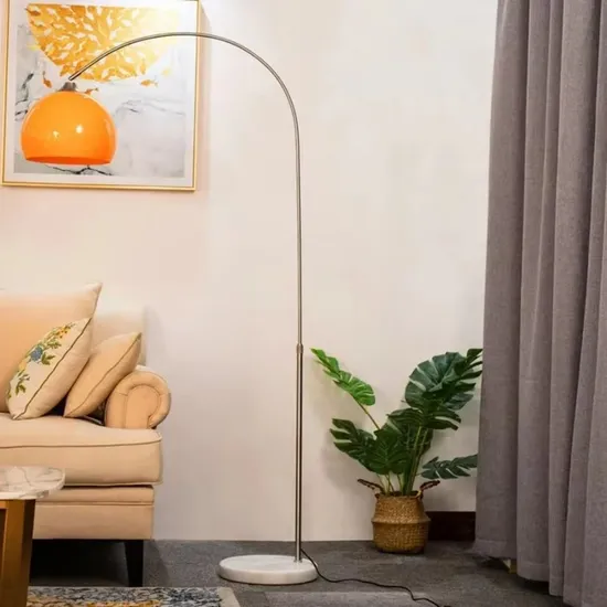 Home Decoration Lamp Study Sofa Coffee Table Reading Minimalist Fishing Floor Lamp (WH