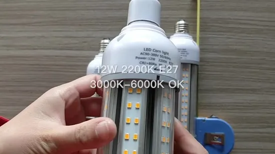 LED High Power Garden Post Top Bollard Lotus Street Lamp LED Replacement Retrofit E26 E27 Bombillas LED Lights Corn Bulb 12 W 12W 12 Watt LED Lamp 