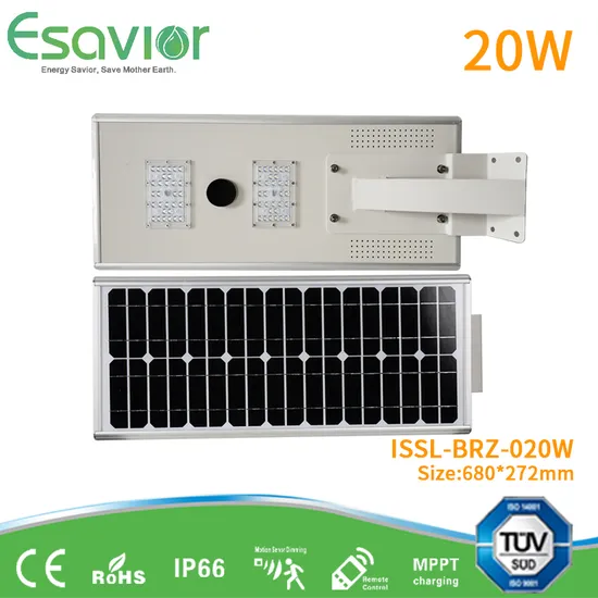 Esavior Outdoor Lighting Integrated LED Solar Street Garden Light 