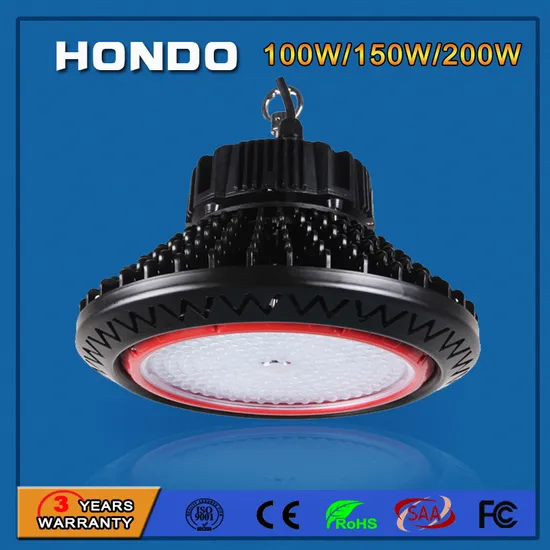 5 Years Warranty 150W UFO High Bay LED Lighting for Industrial Use 