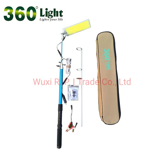 800W Car Outdoor Telescopic Fishing Rod Lamp IR Remote IP54 for Camping Travelling 